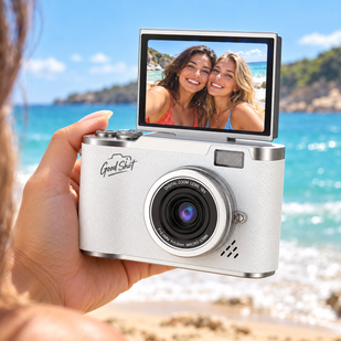 Flip-Up Screen for Selfies